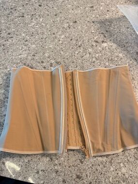 Beige Waist Cincher Corset Belt - Nude Shaping Shapewear In Size 3XL